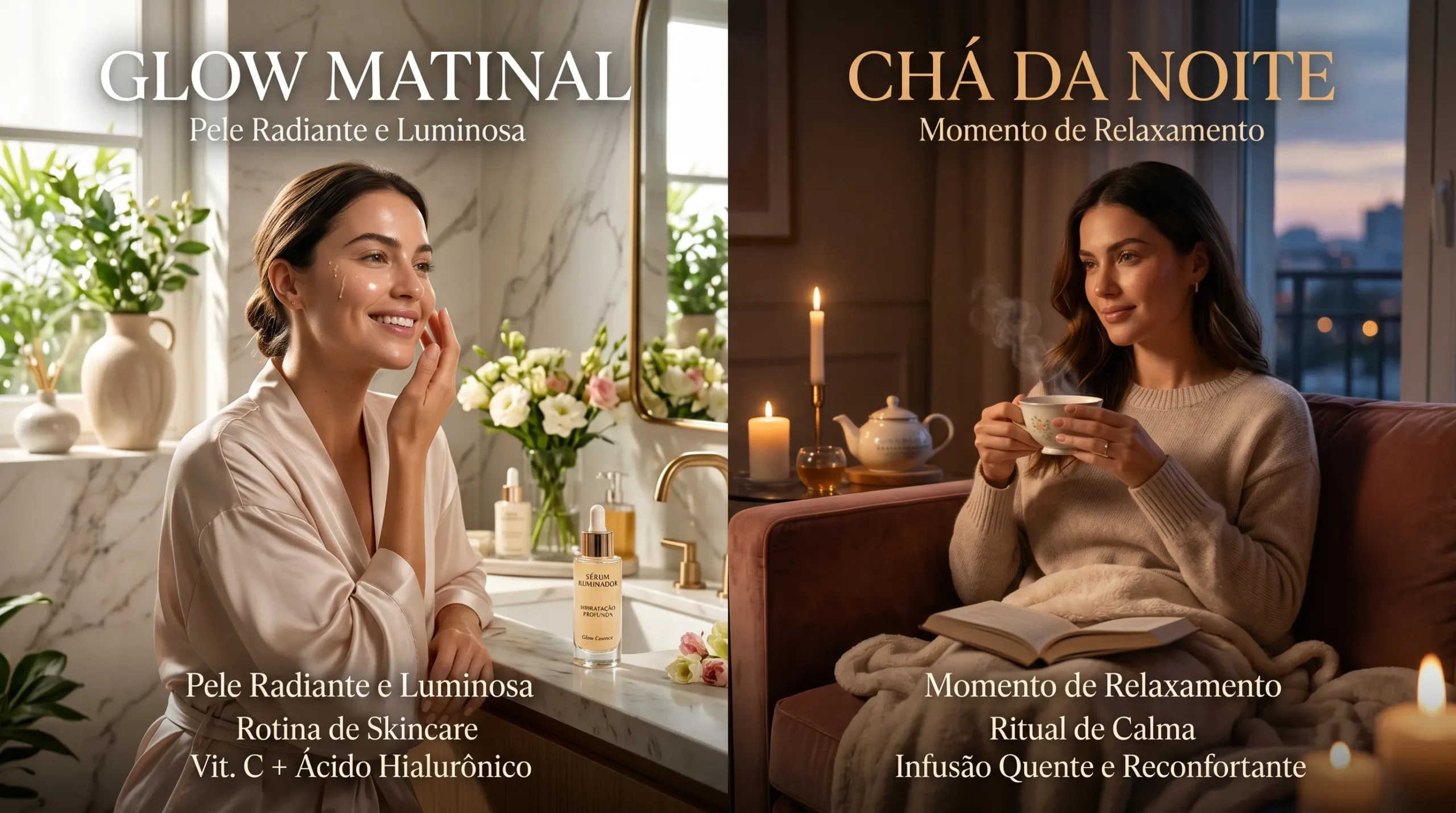 Rotina diária e noturna de luxo para mulheres 40+