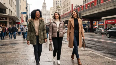 jaqueta feminina inverno 2026 puffer parka sobretudo qual escolher