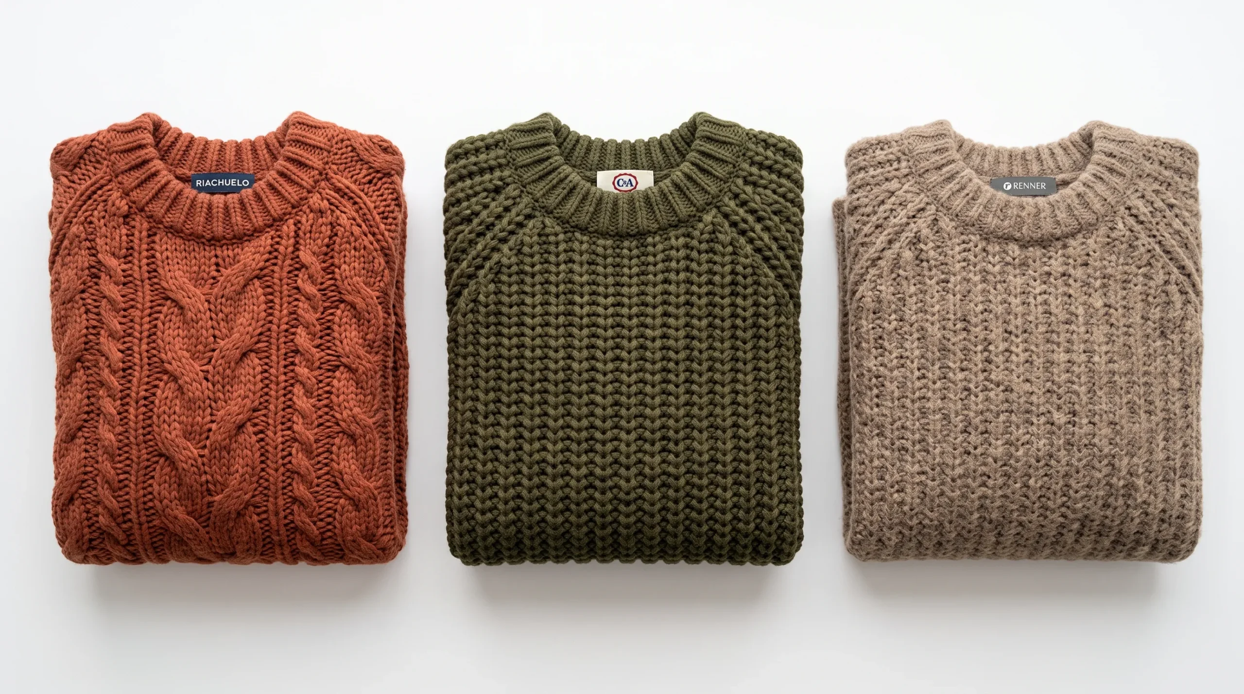 comparativo tricot feminino Riachuelo C&A Renner inverno 2026 custo-benefício